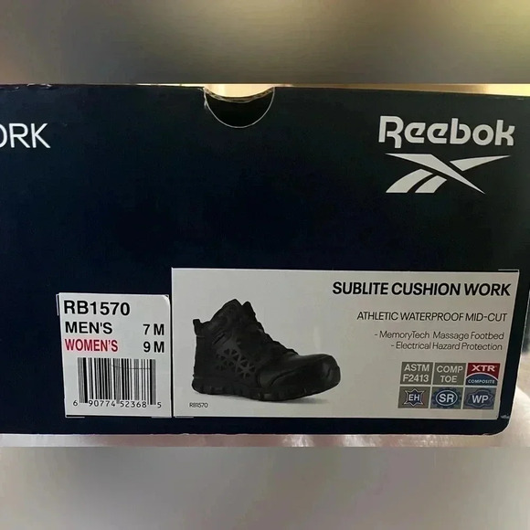 Reebok Work Sublite Cushion Work EH Shoes Men’s 7 - Picture 5 of 6